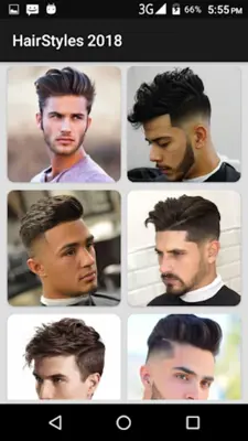 Boys Men Hairstyles and Hair cuts 2019 android App screenshot 2