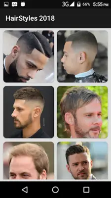 Boys Men Hairstyles and Hair cuts 2019 android App screenshot 3