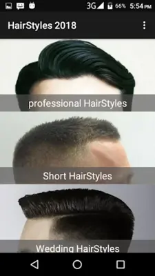 Boys Men Hairstyles and Hair cuts 2019 android App screenshot 4